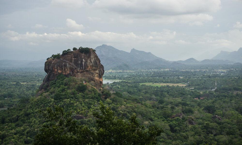 Sigiriya (Lion Rock) - as seen from Pidurangala Rock