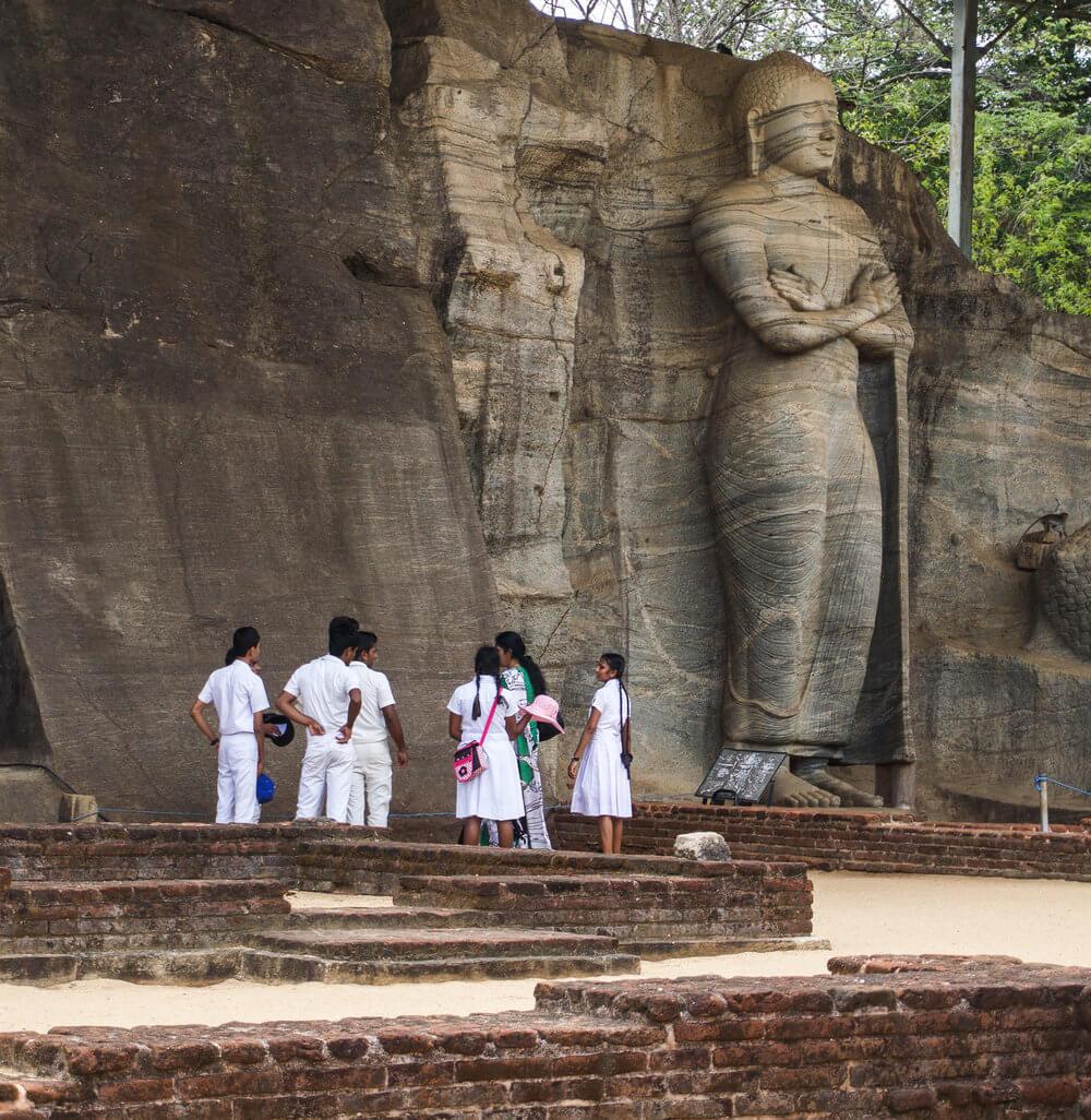 Gal Vihara - one of the four enormous Buddhas carved into the granite rock