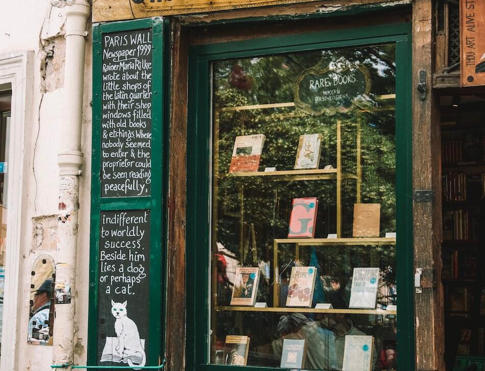 Paris in February - visit a bookstore