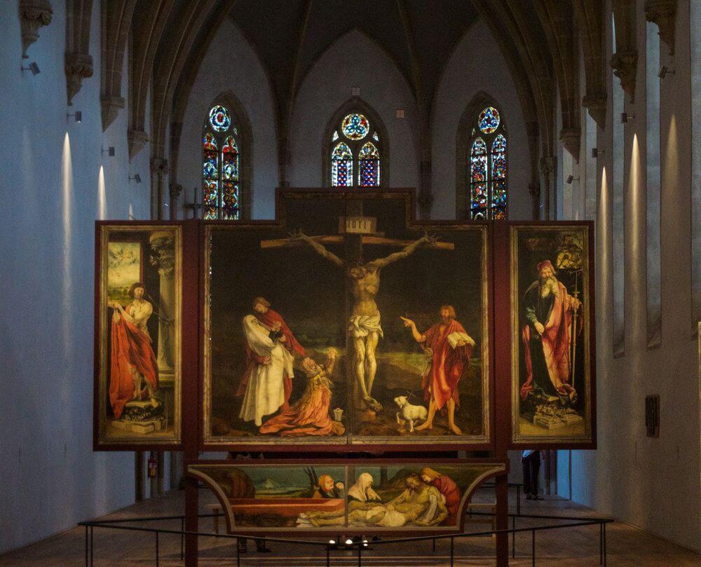 the Issenheim Altarpiece - Christ on the cross, Colmar France