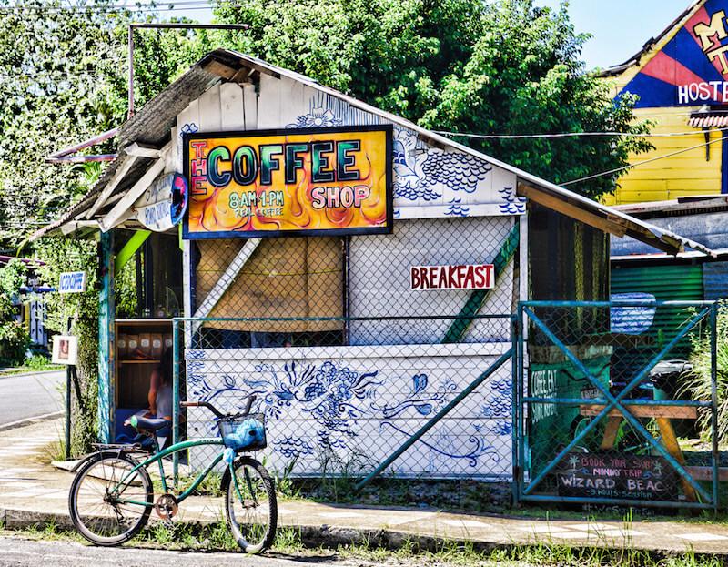 Cool coffee shop and bicycle_ Bocas del Toro Panama2015
