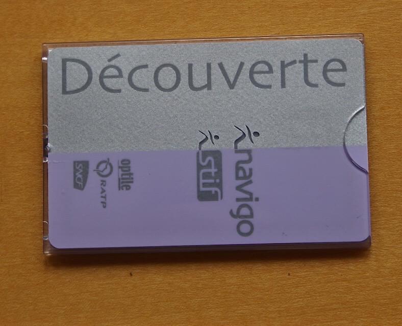     My photo and signature are on the back_Decouverte card_Paris metro