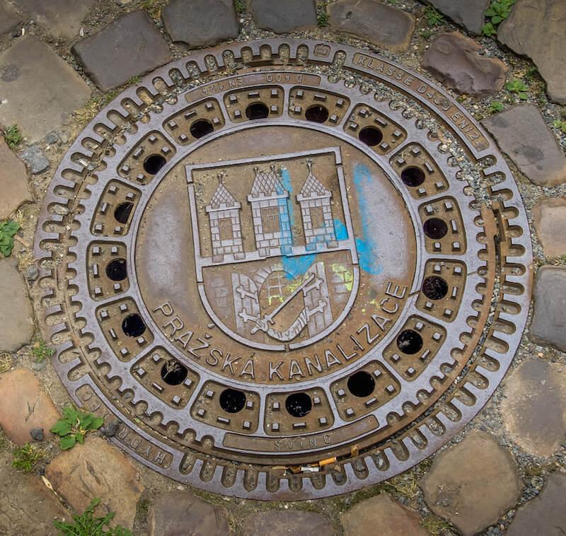 Prague - sewer grate