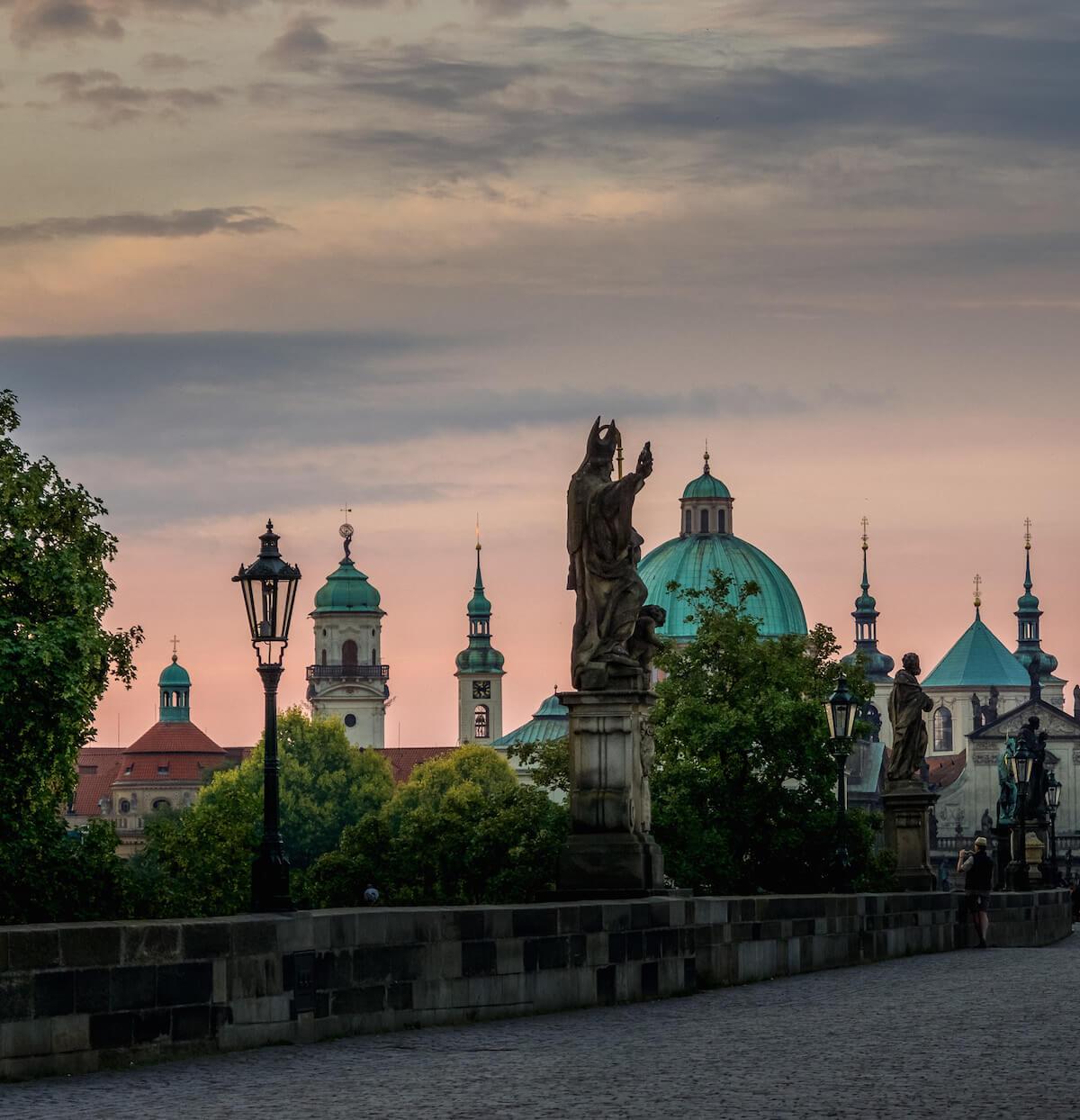 Welcome to the Czech Republic- from the Charles Bridge you can see so many spires