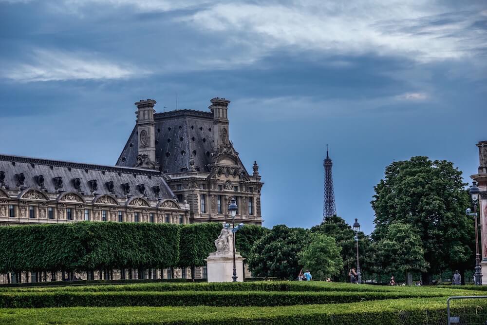 The Louvre in Paris's 1st arrondissement
