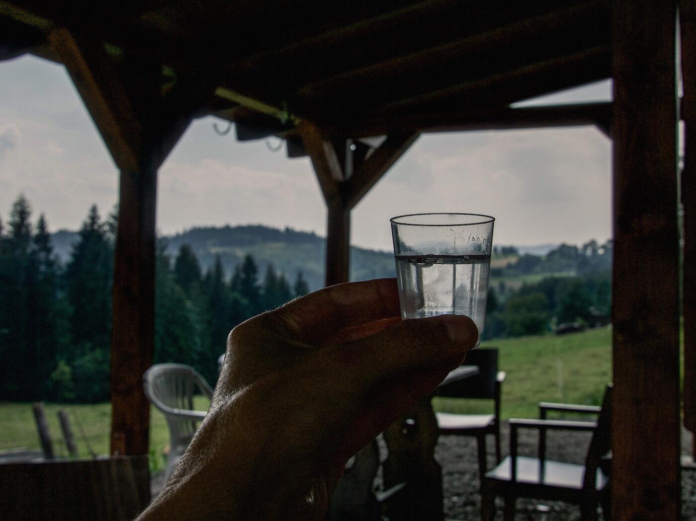 Land of Stories inTrojmezi-CzechRepublic- gin shots from local juniper