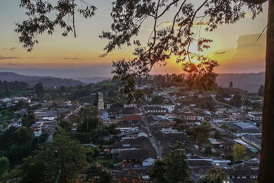 Salento Colombia: view from the mirador over the town