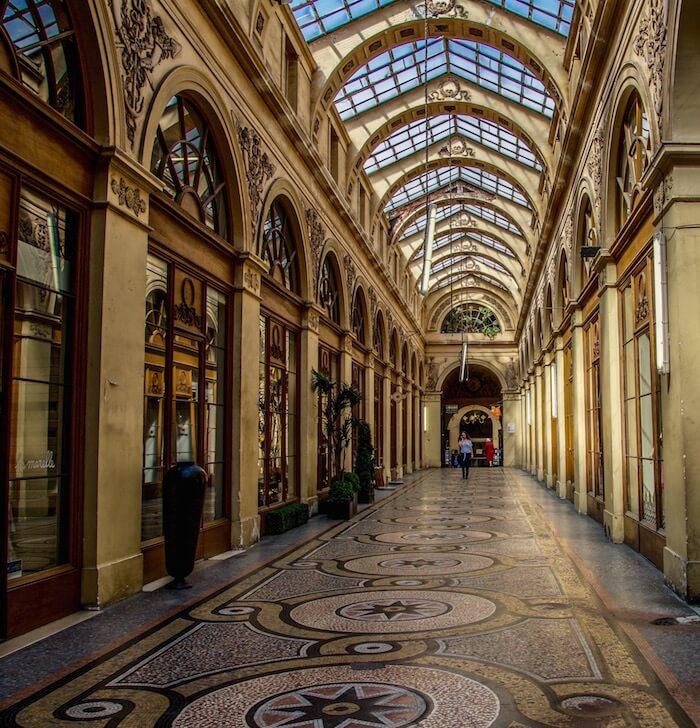 Paris covered passageway: Galerie Vivienne 
