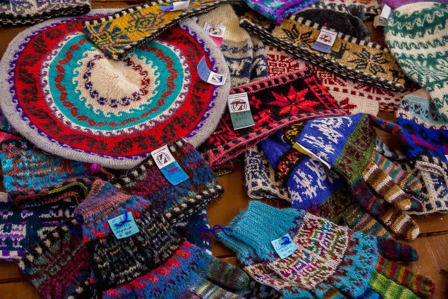 Taquile Island has gorgeous handwoven headbands, gloves and hats