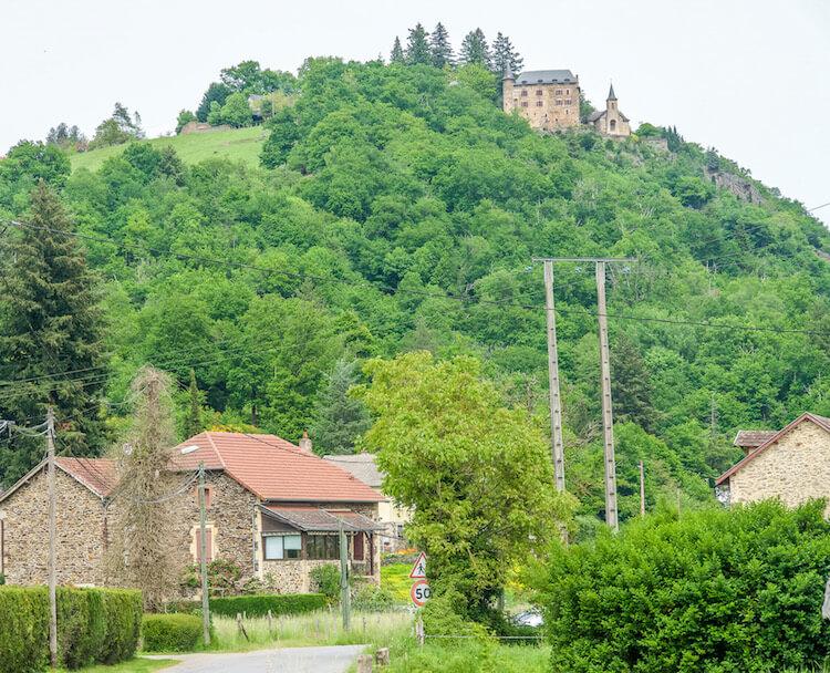 Church on a hilltop in France