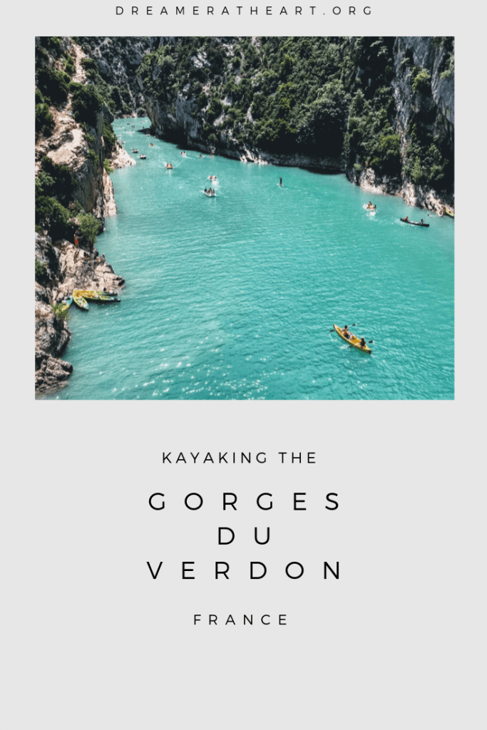 gorges du verdon, france:kayak the turquoise waters
