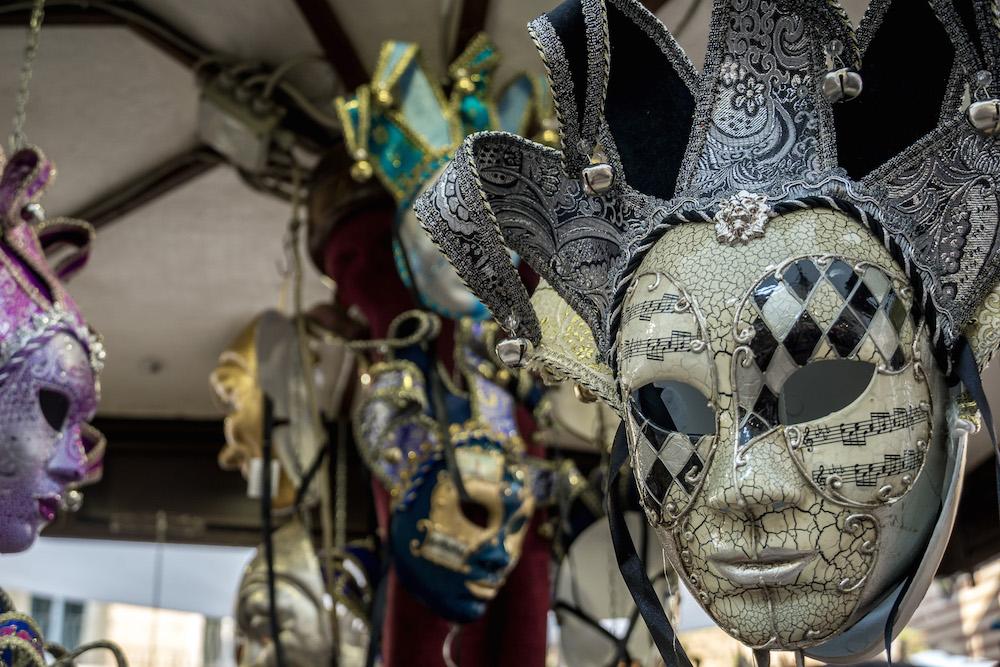what to see in Verona= gorgeous masks