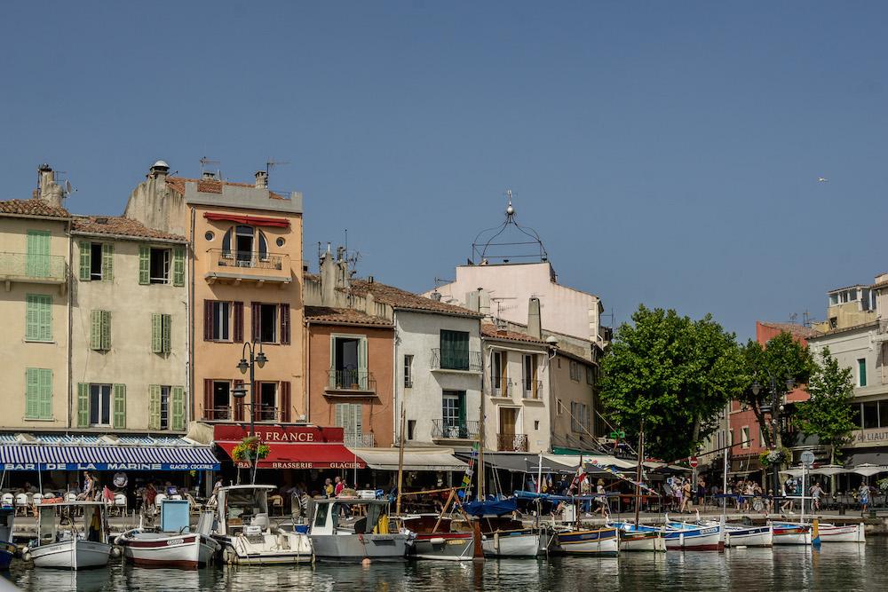 Cassis France: colourful facades and sailboats