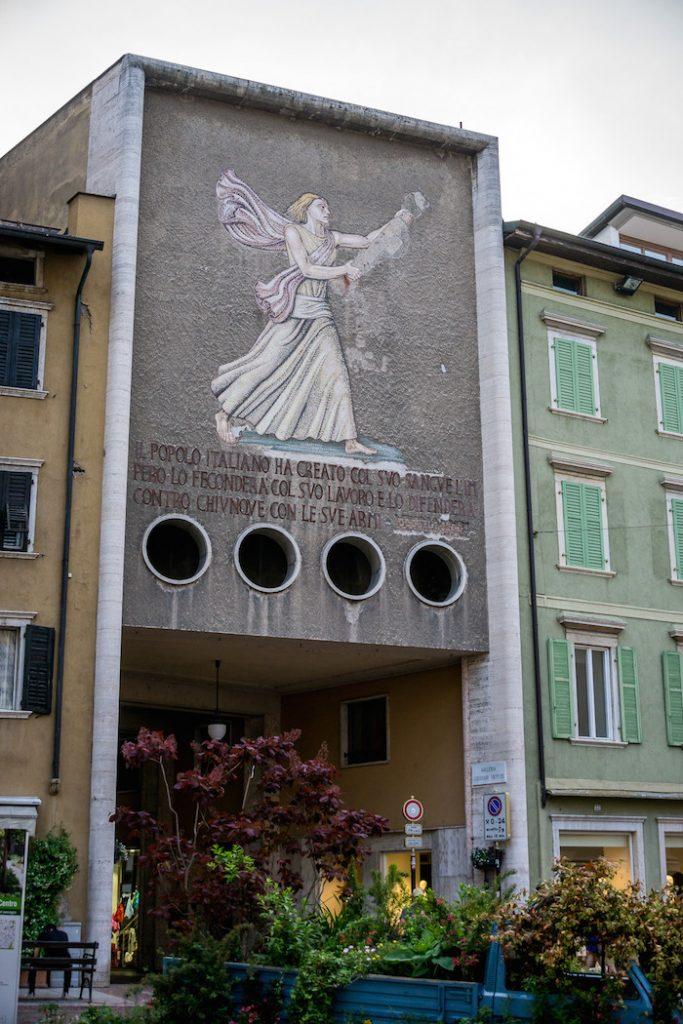 Things to do in Trento Italy: Fresco with an angel 