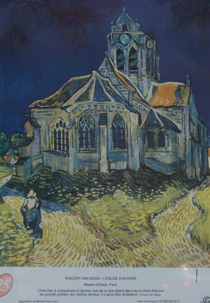 Van Gogh's famous church painting
L"Église D'Auvers 
