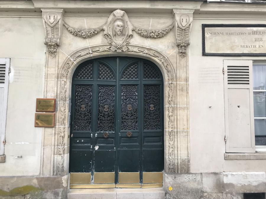 hidden Gems in Paris - Heloise and Abelard doorway