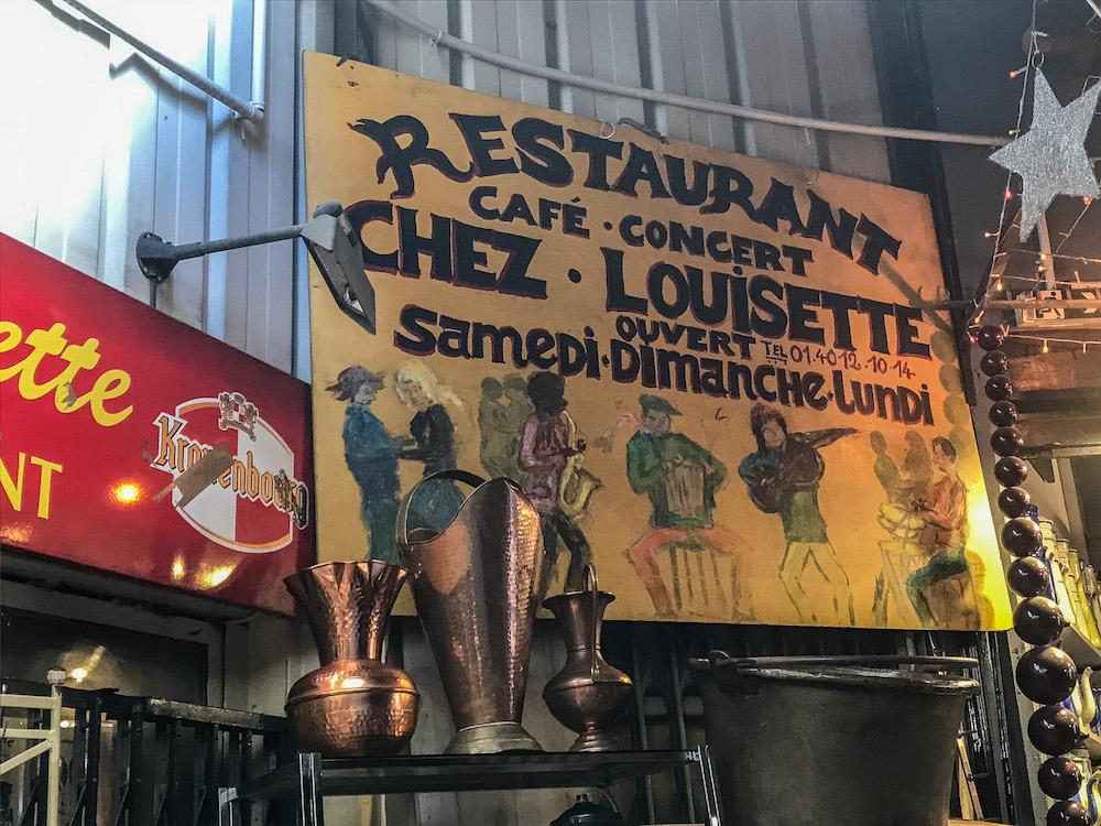 Chez Louisette - the sign of the restaurant 