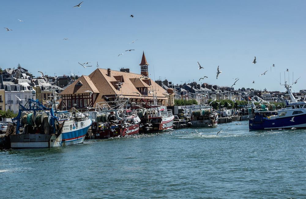 fishing boats in Trouville-sur-Mer France