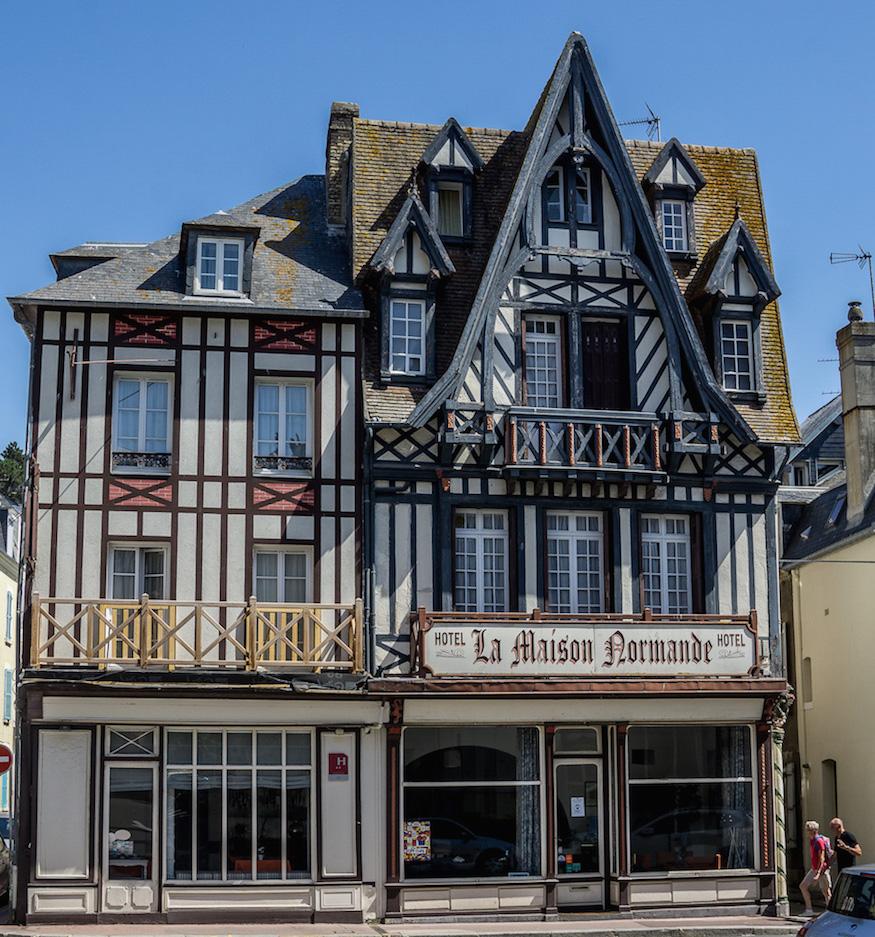 Norman architecture in Trouville sur Mer France