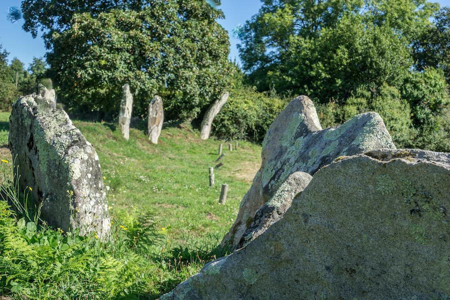 Cromlec'h de Kergonan - standing stones on ile aux moines, France