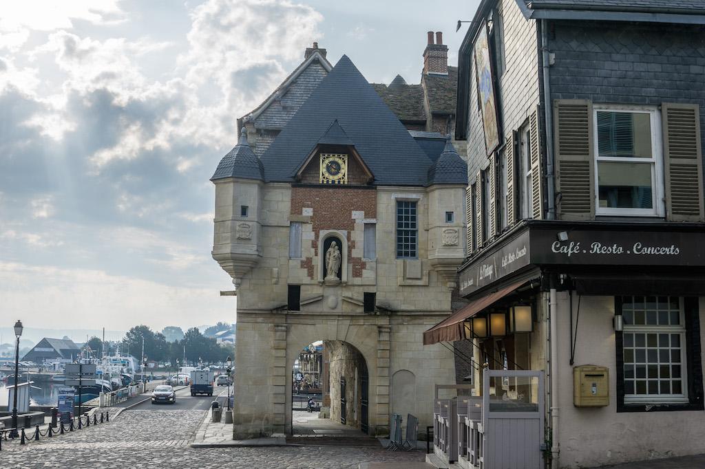 the archway of the old ramparts in Honfleur
