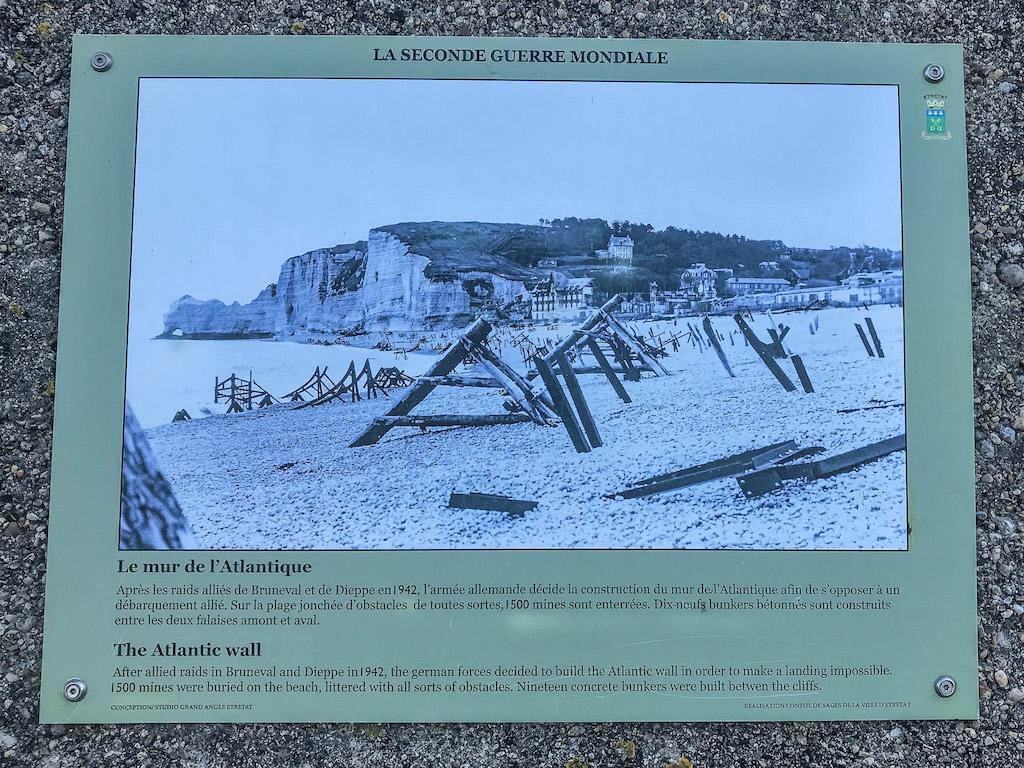 things to do in Etretat: read historic panels 