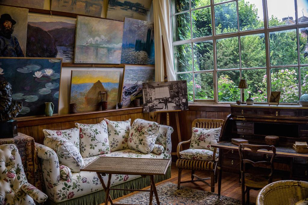 Monet's salon at Giverny France