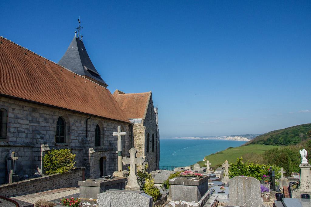 Things to do in Normandy: view from the church in Varengeville-sur-Mer