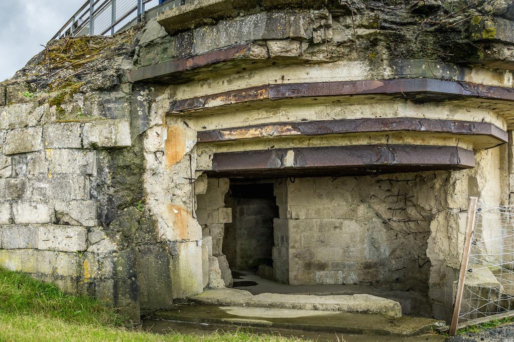 a german bunker at pointe du hoc - d-day beaches in normandy France
