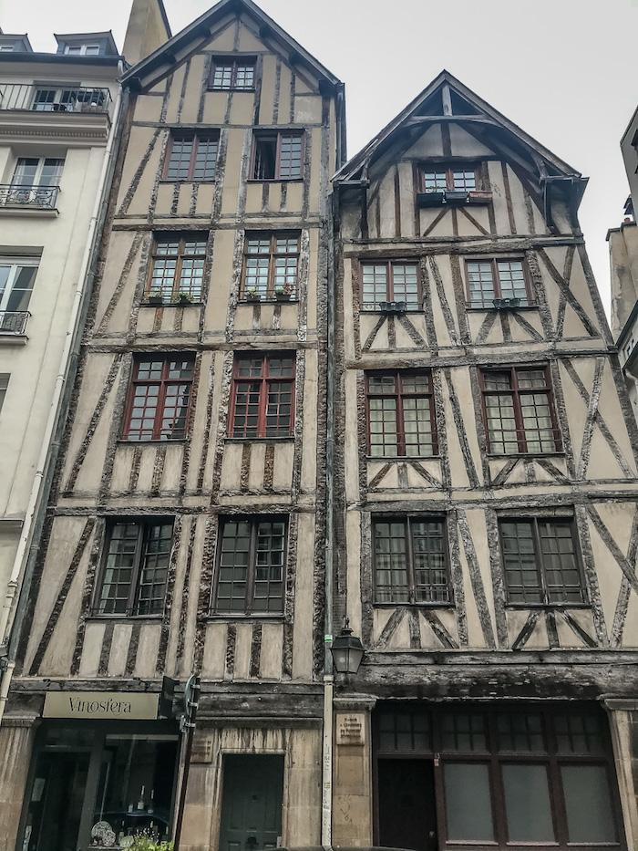 le marais in Paris - oldest half-timbered houses in Paris