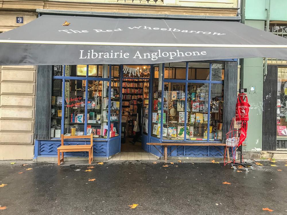 Book store in Paris - the Red Wheelbarrow
