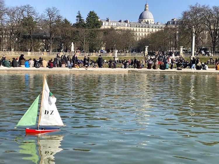 spring in Paris - sailing boats in the Jardin du Luxembourg