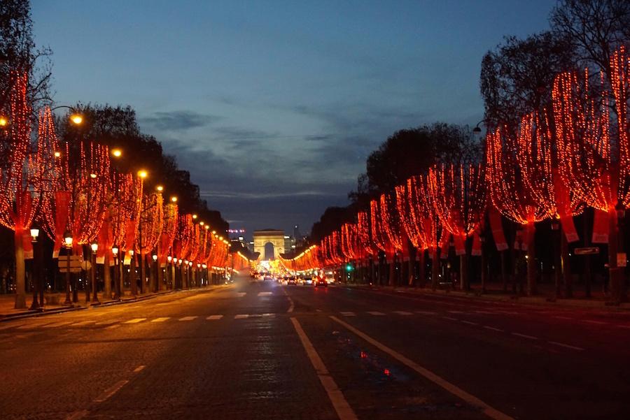 French Christmas traditions - the champs elysees