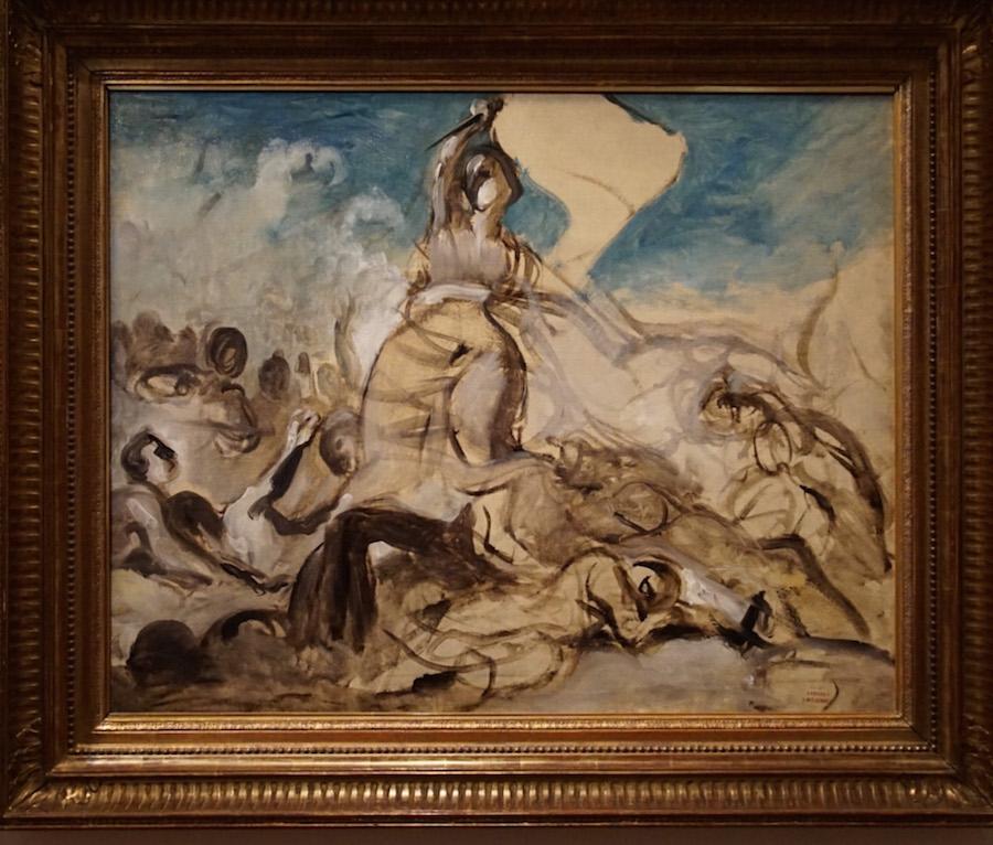 Museums in Paris: the Eugene Delacroix museum in the 6th - sketch of Liberty leading the people