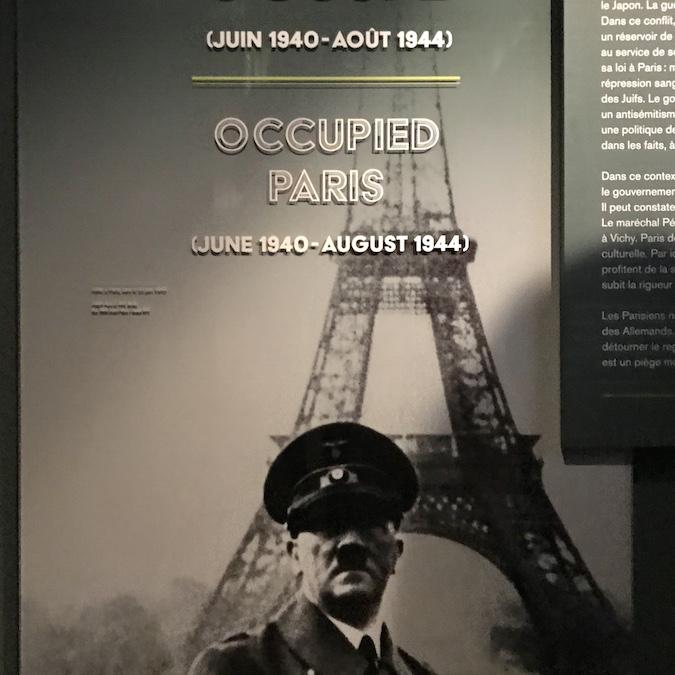 Museums in Paris: photo from occupied paris at the museum of Liberation