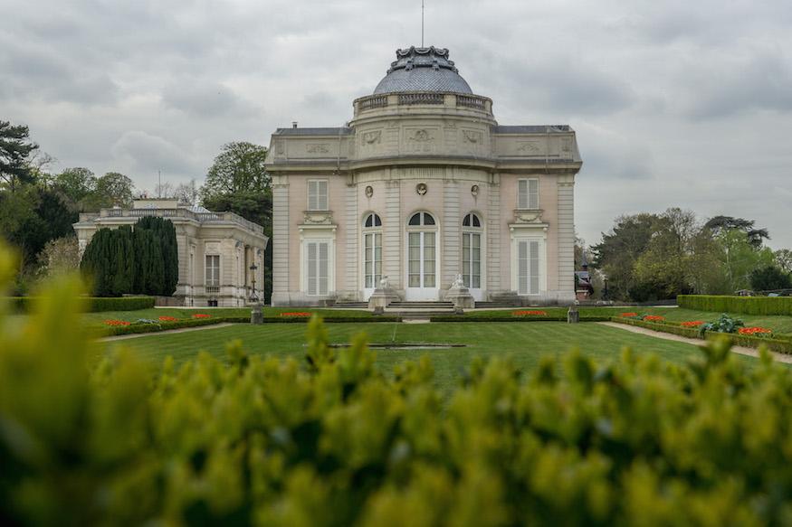 the chateau at Parc de Bagatelle Paris