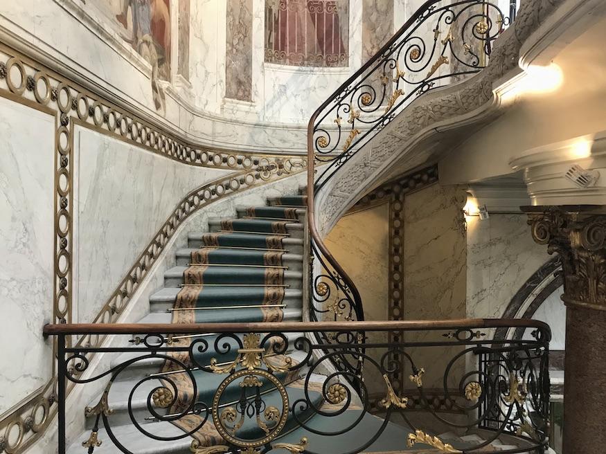 Winter in Paris - staircase of the Jaquemart-Andre Museum