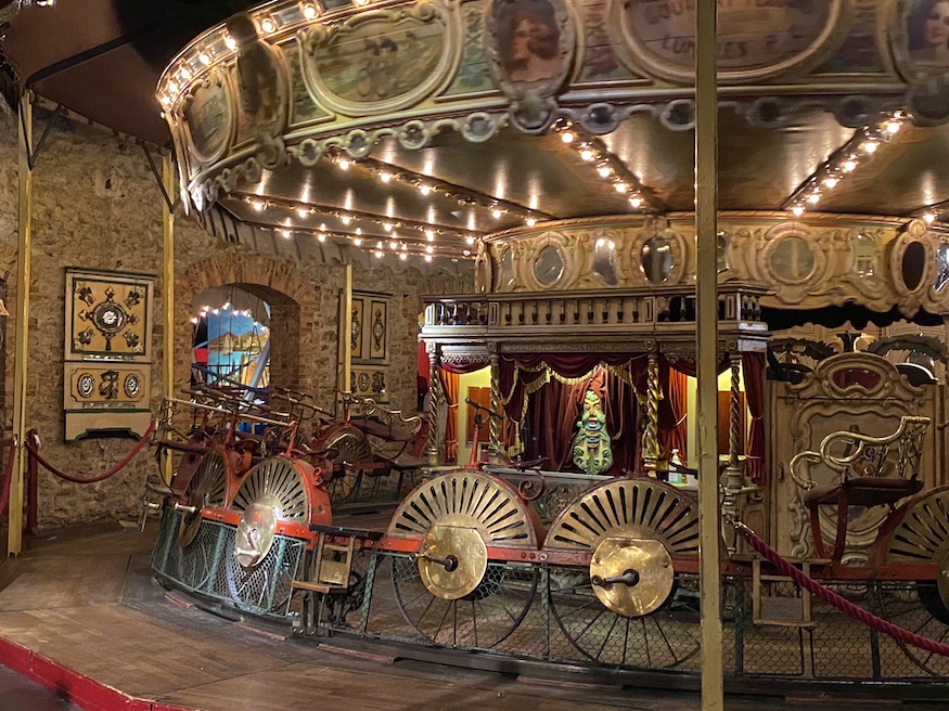 Paris museums- carousel at Musée Arts Forains 