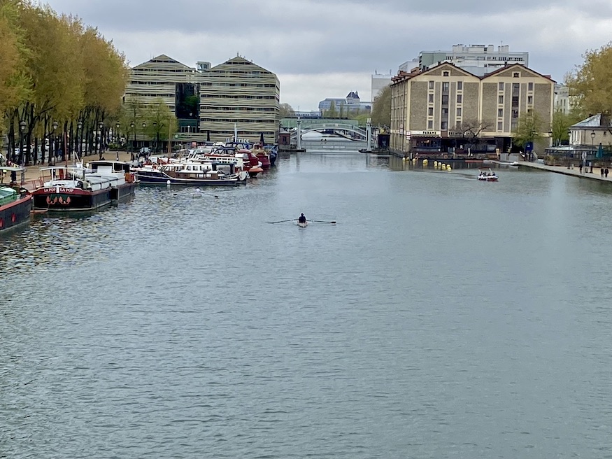 Canal de l'Ourcq in Paris 19
