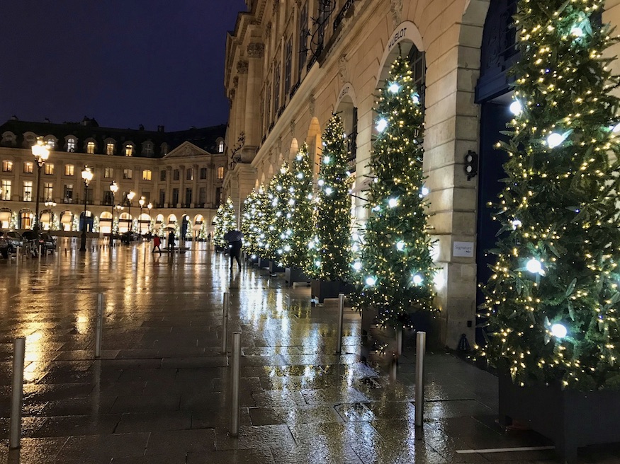 Christmas lights in Paris - Place Vendome