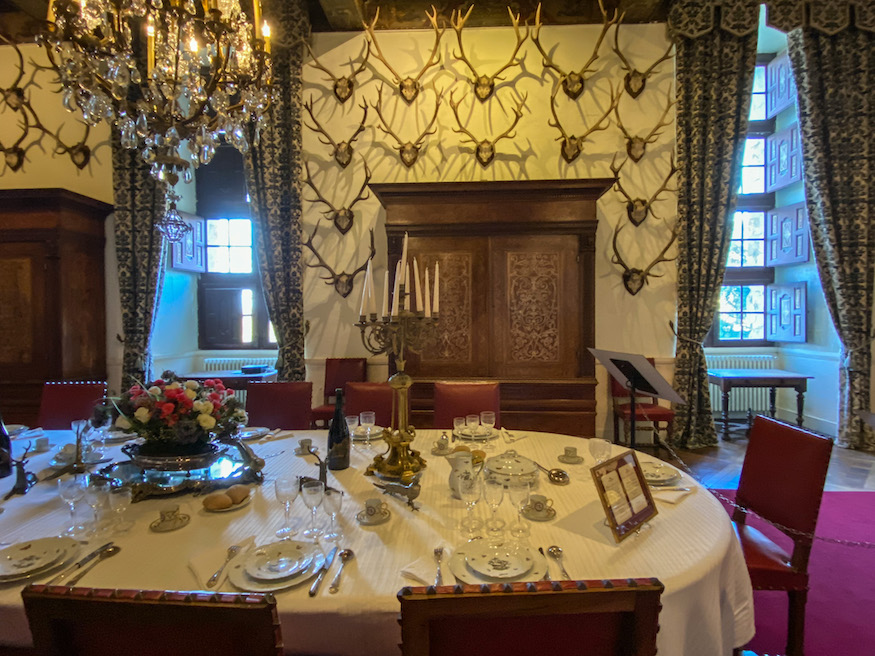 Chateau de Brissac - dining room 
