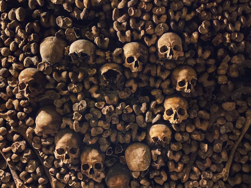 the Paris Catacombs