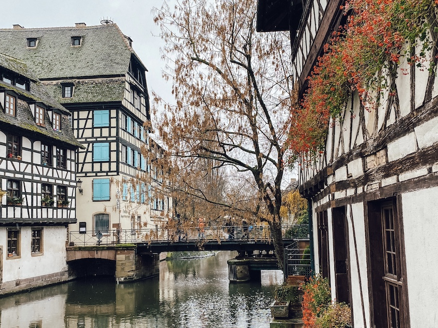 Canal in La Petite France in Strasbourg