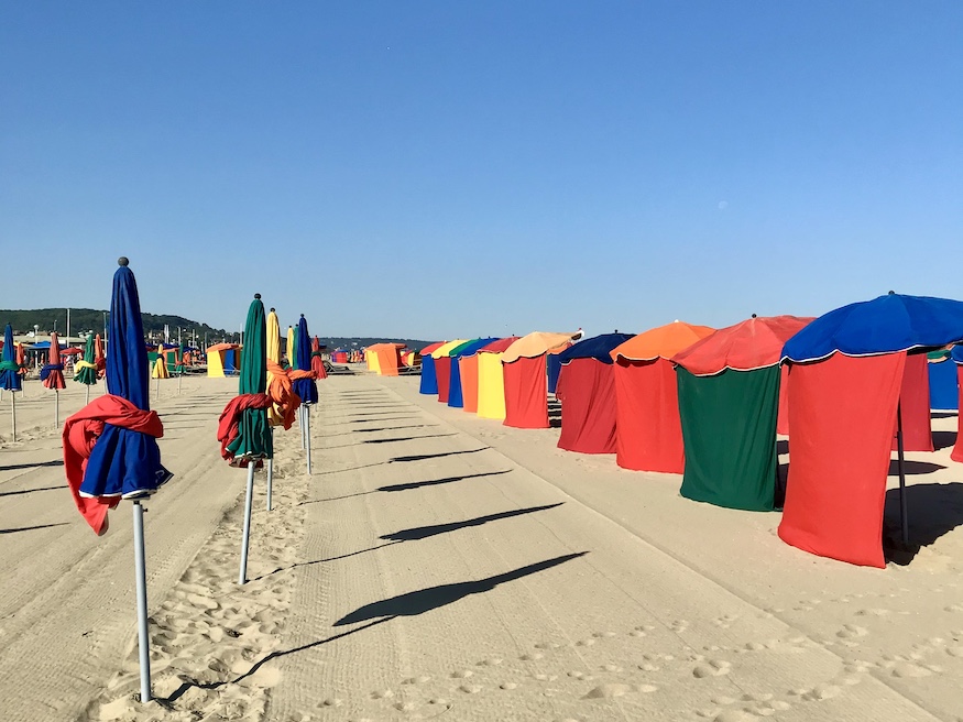 Paris in July - the Deauville Beach
