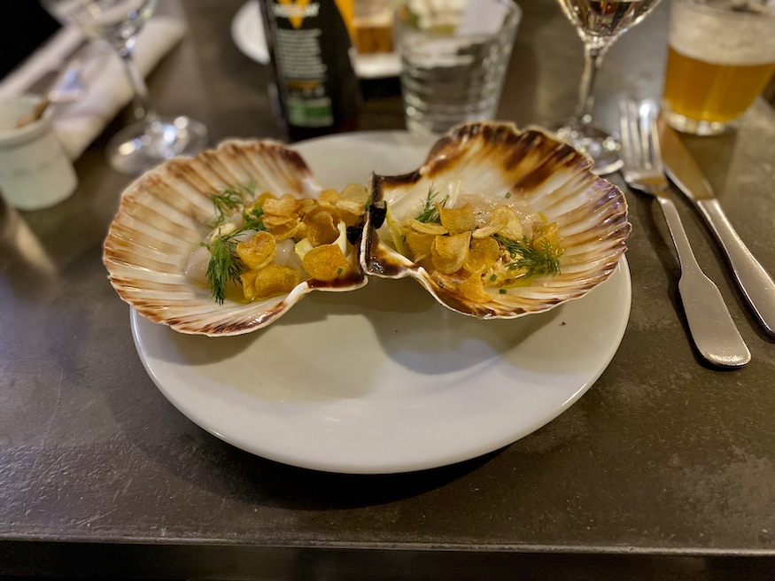 things to eat in France - coquille st jacques
